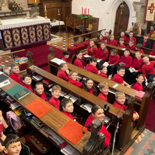 Year 6 in the Choir Stalls