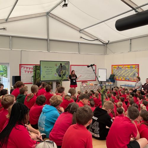 Chrissie Sains author visit